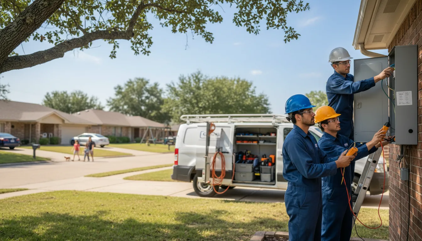 Certified electrician providing emergency electrical services in Weatherby, MO